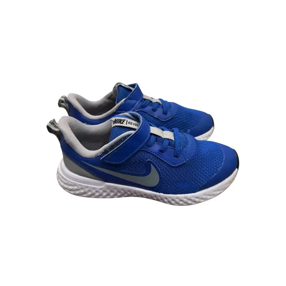 Nike Revolution 6 FlyEase Blue Running Sneakers Youth 1Y BQ5672-403